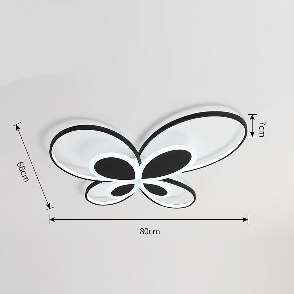 Cluster Dimmable Butterfly LED Flush Mount Ceiling Light for Baby Kids