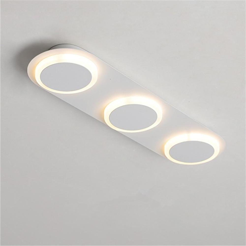 Round Square LED Modern Flush Mount Lighting Ceiling Lights Fixture