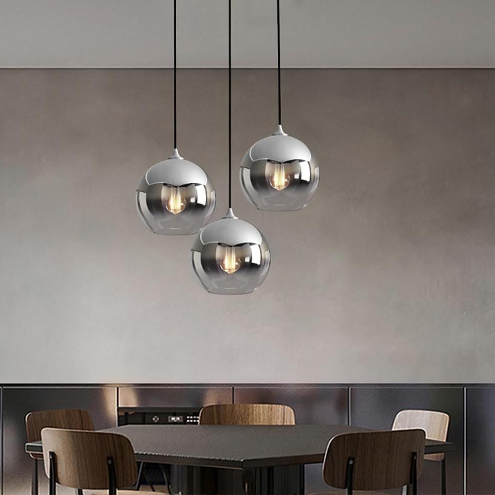 Globe Design Industrial Pendant Lighting Modern Glass LED Kitchen Lighting Dining Room Lighting Ceiling Light