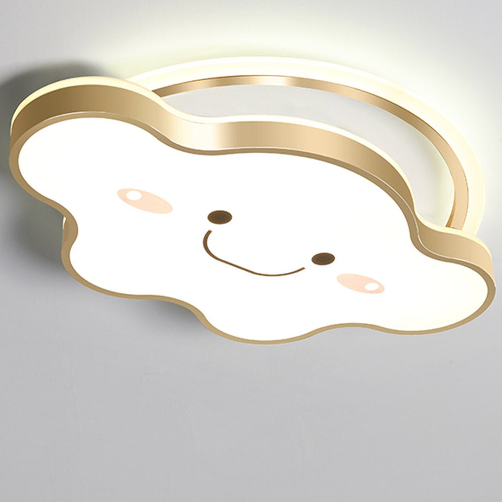 Nordic Cartoon Cloud Three Tone Light LED Dimmable Decorative Ceiling Lamp