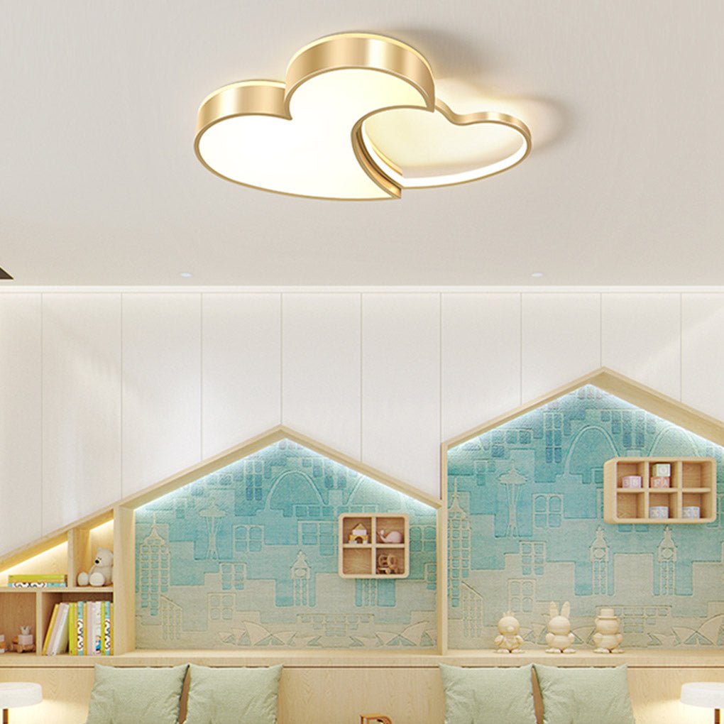 Nordic Creative Heart-shaped High Light Transmittance LED Dimmable Ceiling Lamps