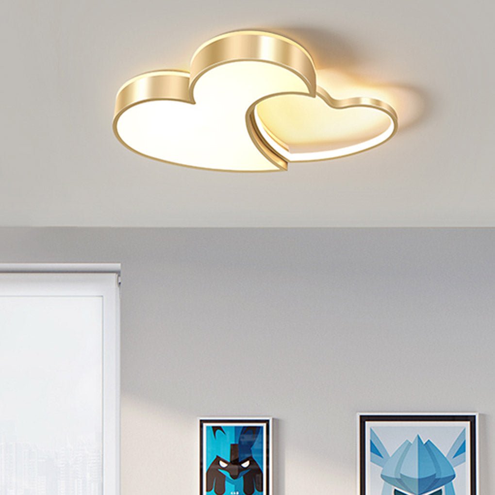 Nordic Creative Heart-shaped High Light Transmittance LED Dimmable Ceiling Lamps