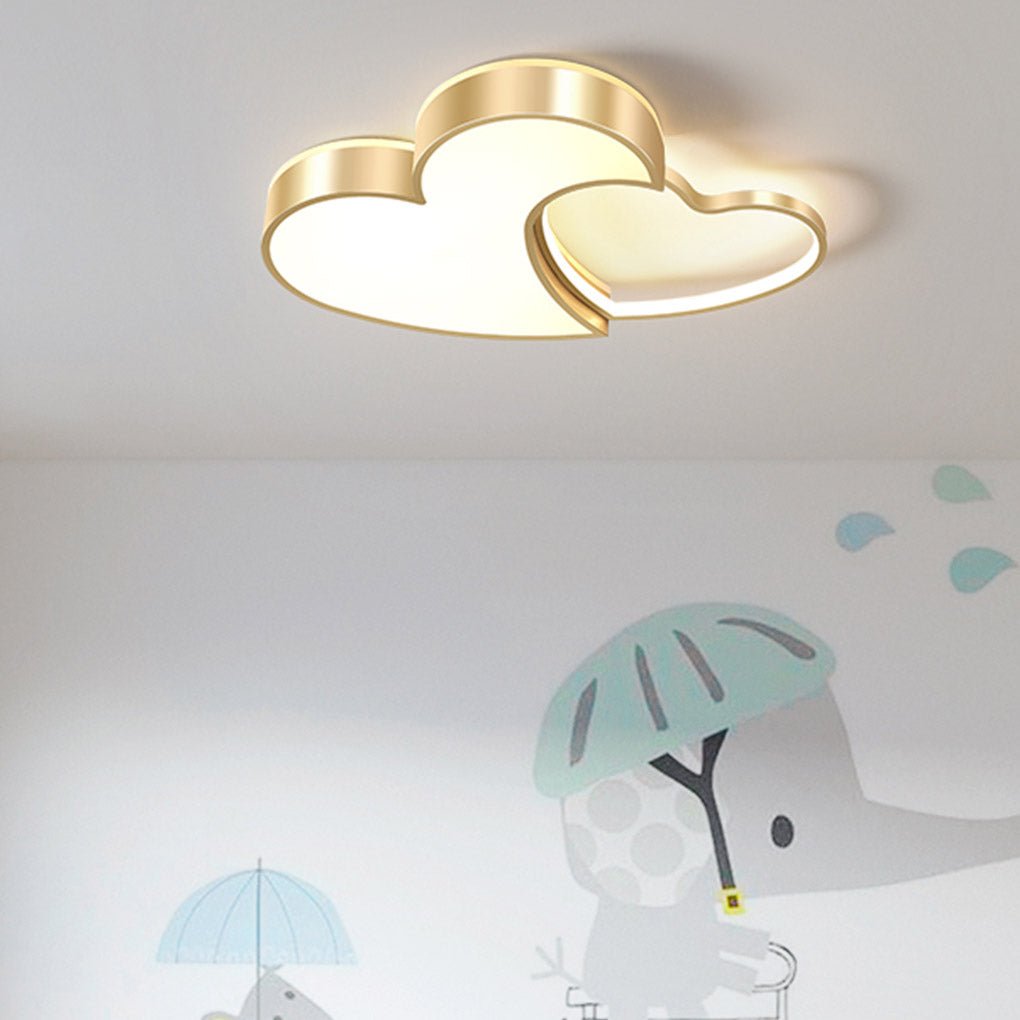 Nordic Creative Heart-shaped High Light Transmittance LED Dimmable Ceiling Lamps