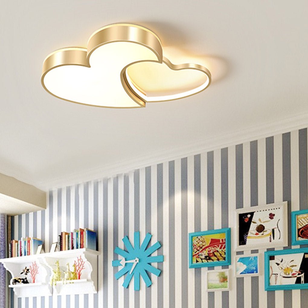 Nordic Creative Heart-shaped High Light Transmittance LED Dimmable Ceiling Lamps