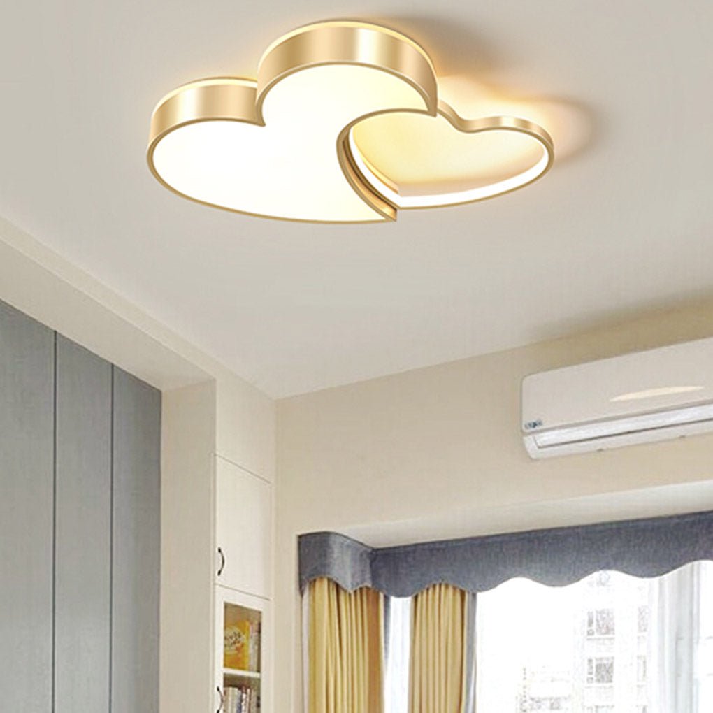 Nordic Creative Heart-shaped High Light Transmittance LED Dimmable Ceiling Lamps