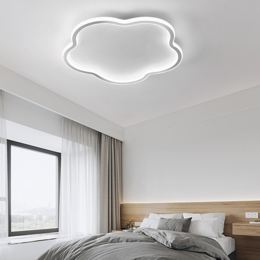 Nordic Creative Ultra-thin Cloud Shape Three Color Adjustable LED Ceiling Lamps