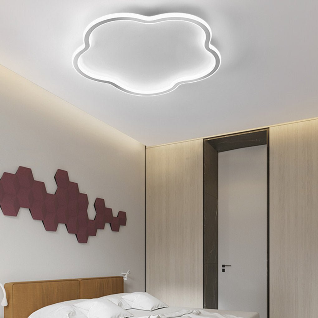 Nordic Creative Ultra-thin Cloud Shape Three Color Adjustable LED Ceiling Lamps