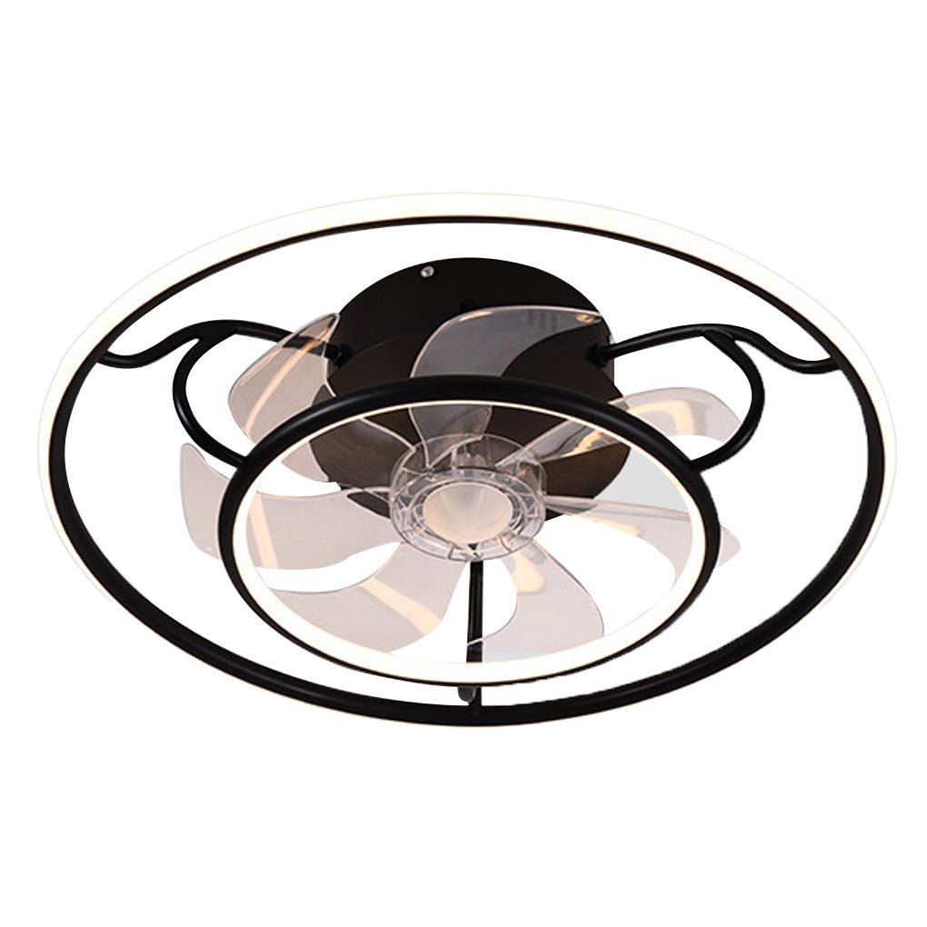 Nordic Frequency Conversion Adjustable Ceiling Fan Lights For Living Room Bedroom Dining Room