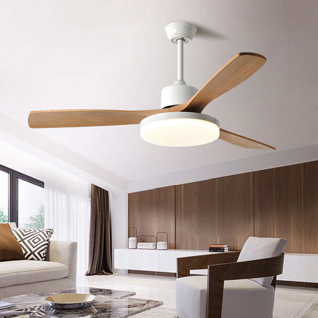 Nordic Frequency Conversion Dimmable LED Ceiling Fan Lamp with Remote Control