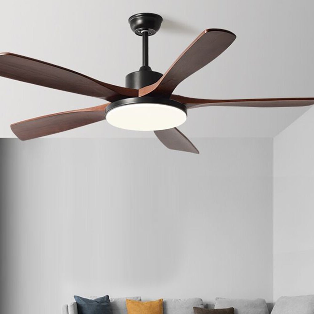 Nordic Frequency Conversion Dimmable LED Ceiling Fan Lamp with Remote Control