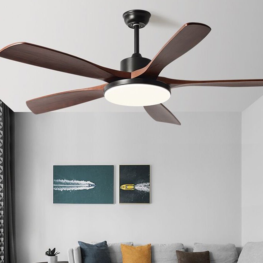 Nordic Frequency Conversion Dimmable LED Ceiling Fan Lamp with Remote Control