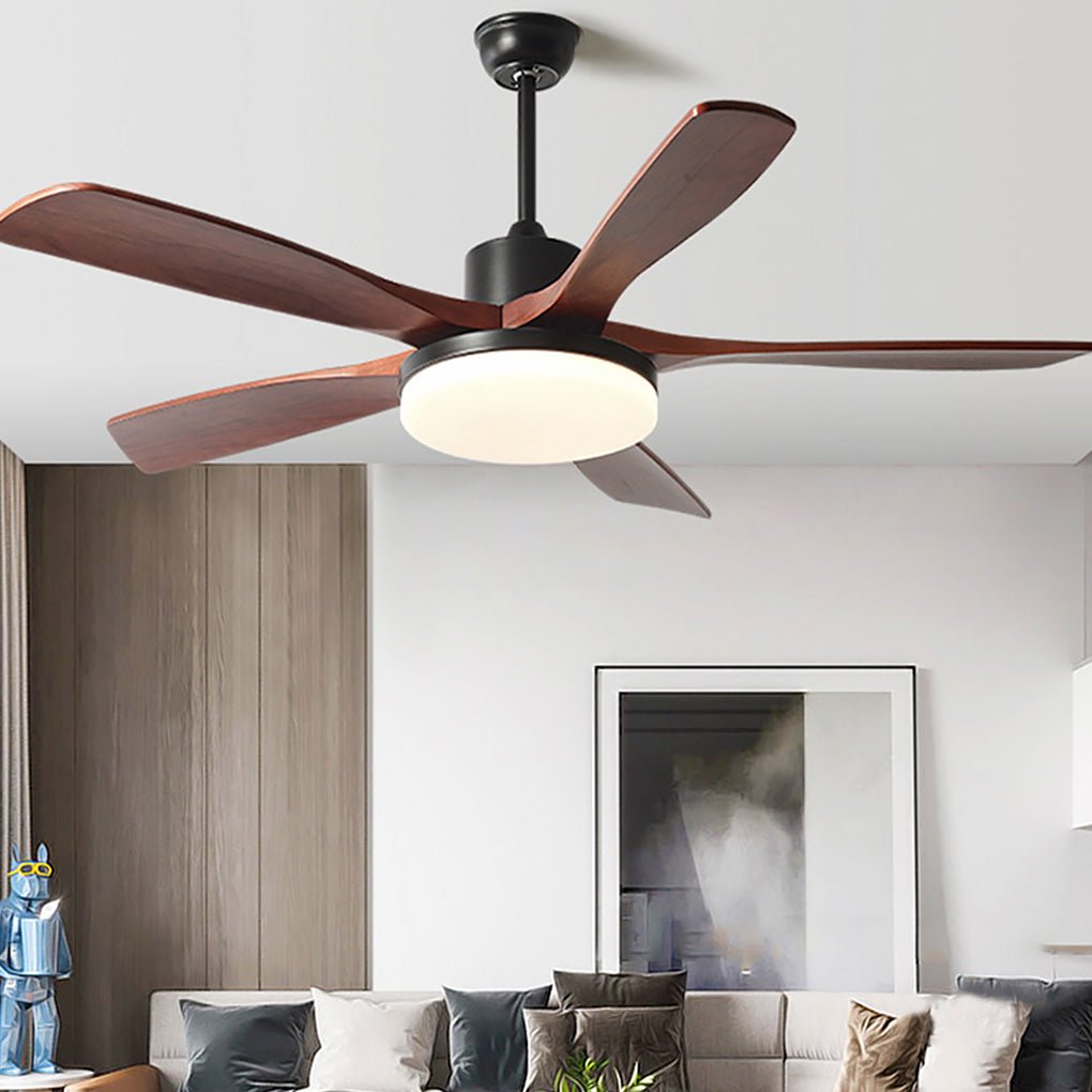 Nordic Frequency Conversion Dimmable LED Ceiling Fan Lamp with Remote Control