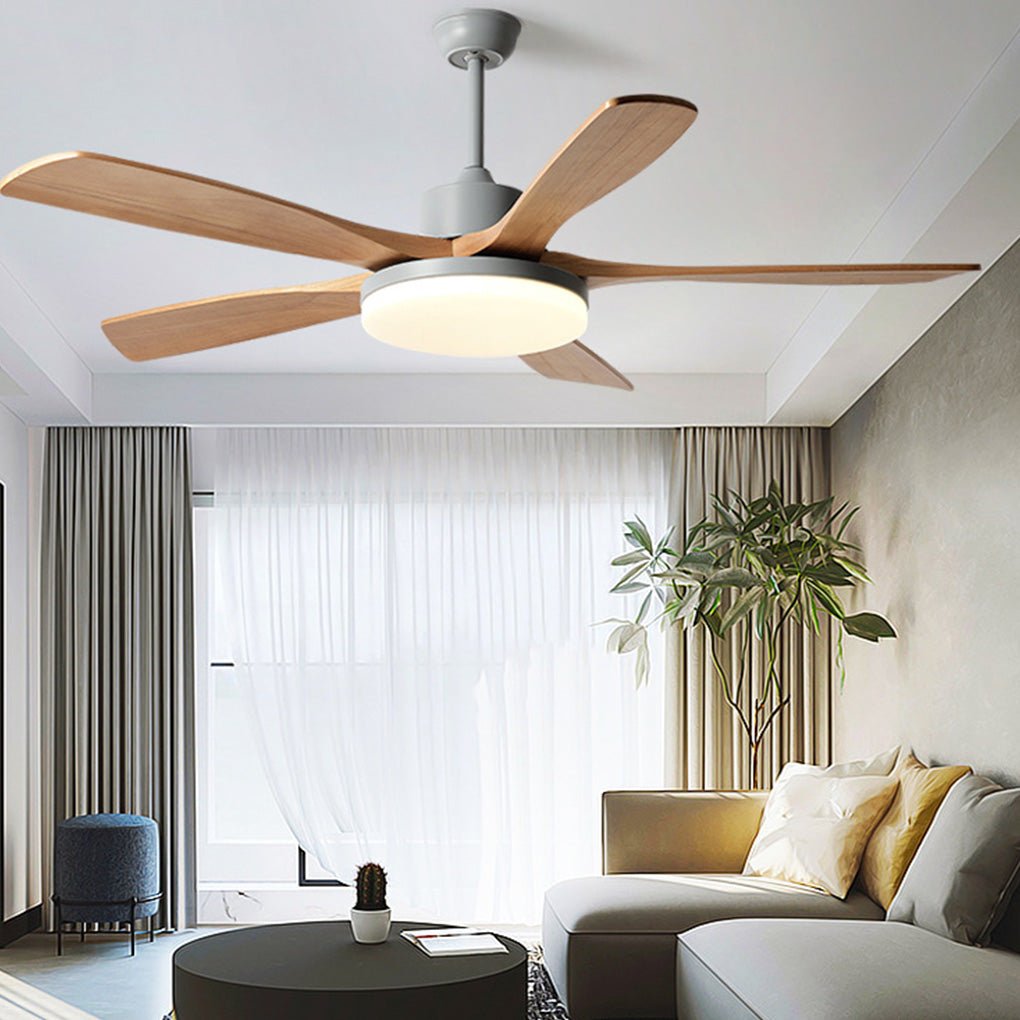 Nordic Frequency Conversion Dimmable LED Ceiling Fan Lamp with Remote Control