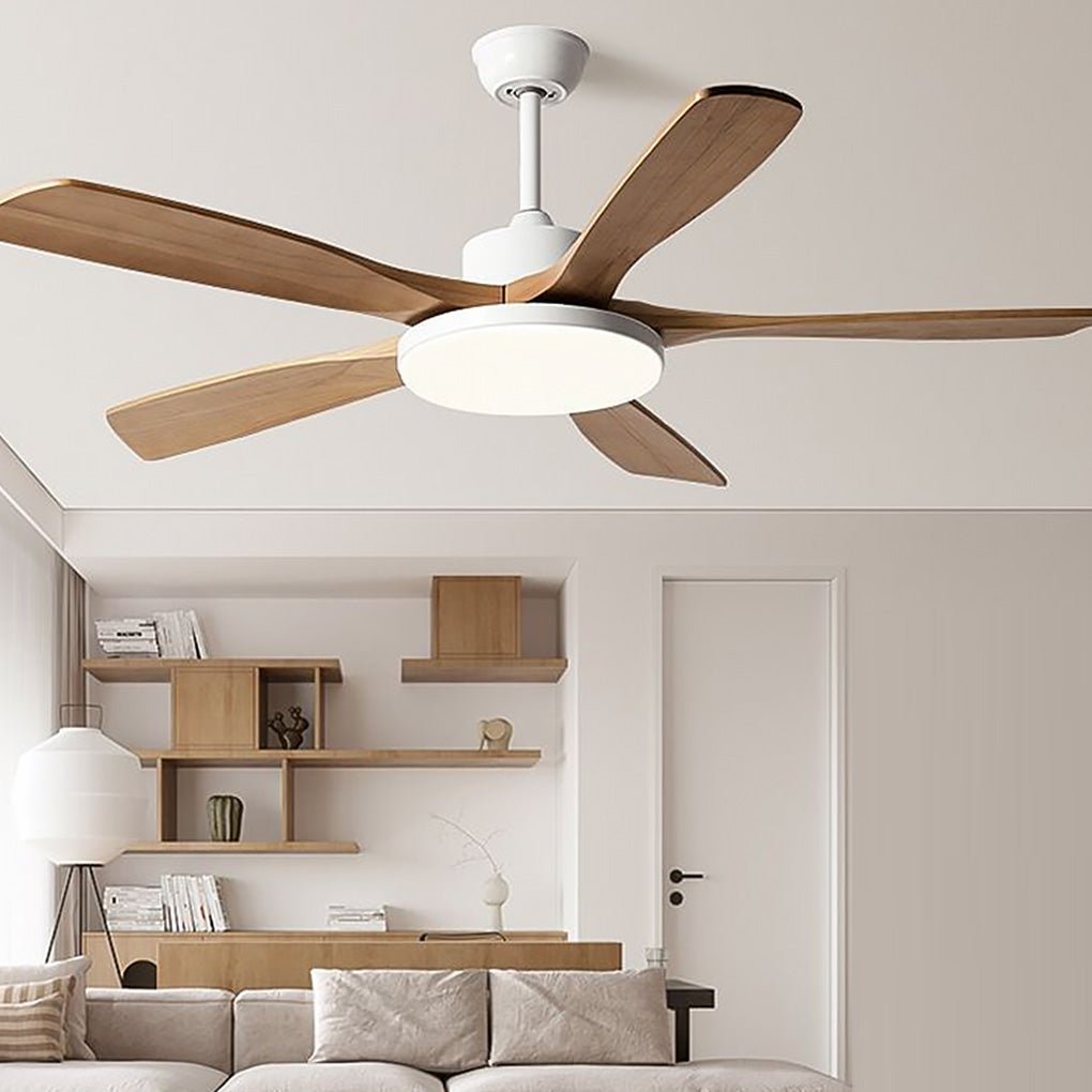 Nordic Frequency Conversion Dimmable LED Ceiling Fan Lamp with Remote Control