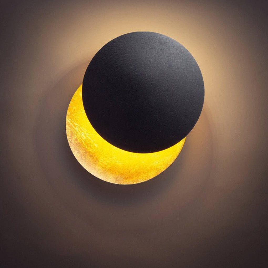 Nordic Minimalist Unique Rotatable Moon-like Design LED Wall Lamp for Bedside Aisle Stairs