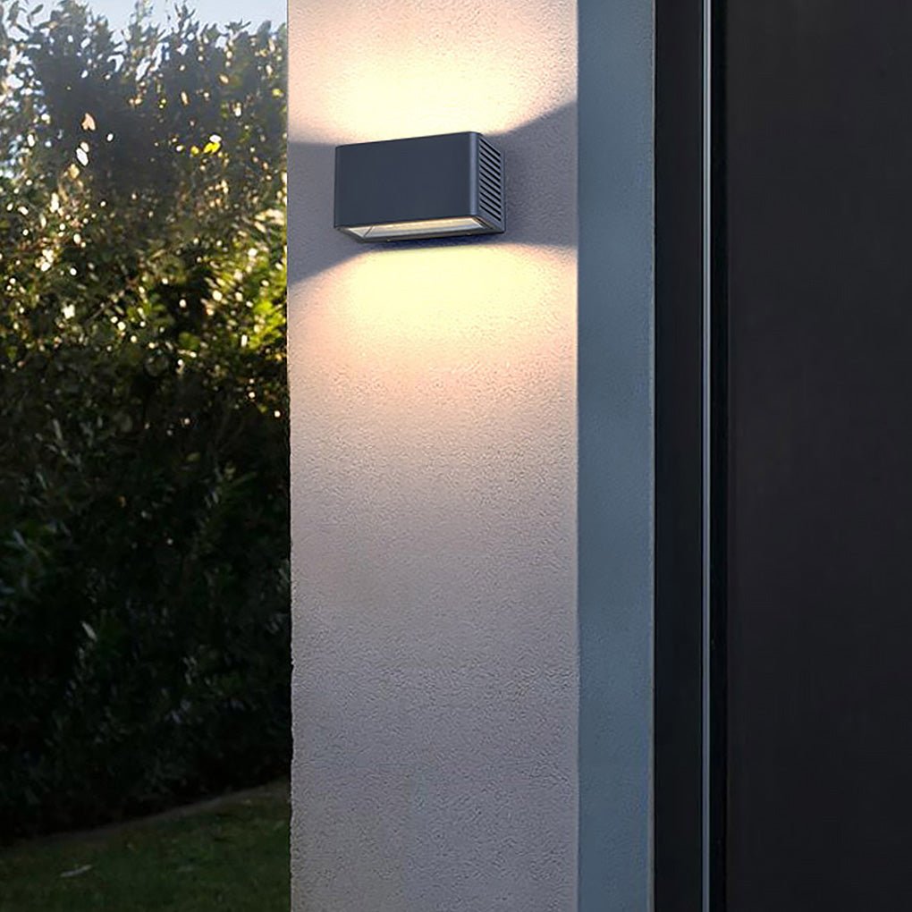 Rectangle LED Waterproof Nordic Up and Down Lights Outdoor Wall Lights Sconces