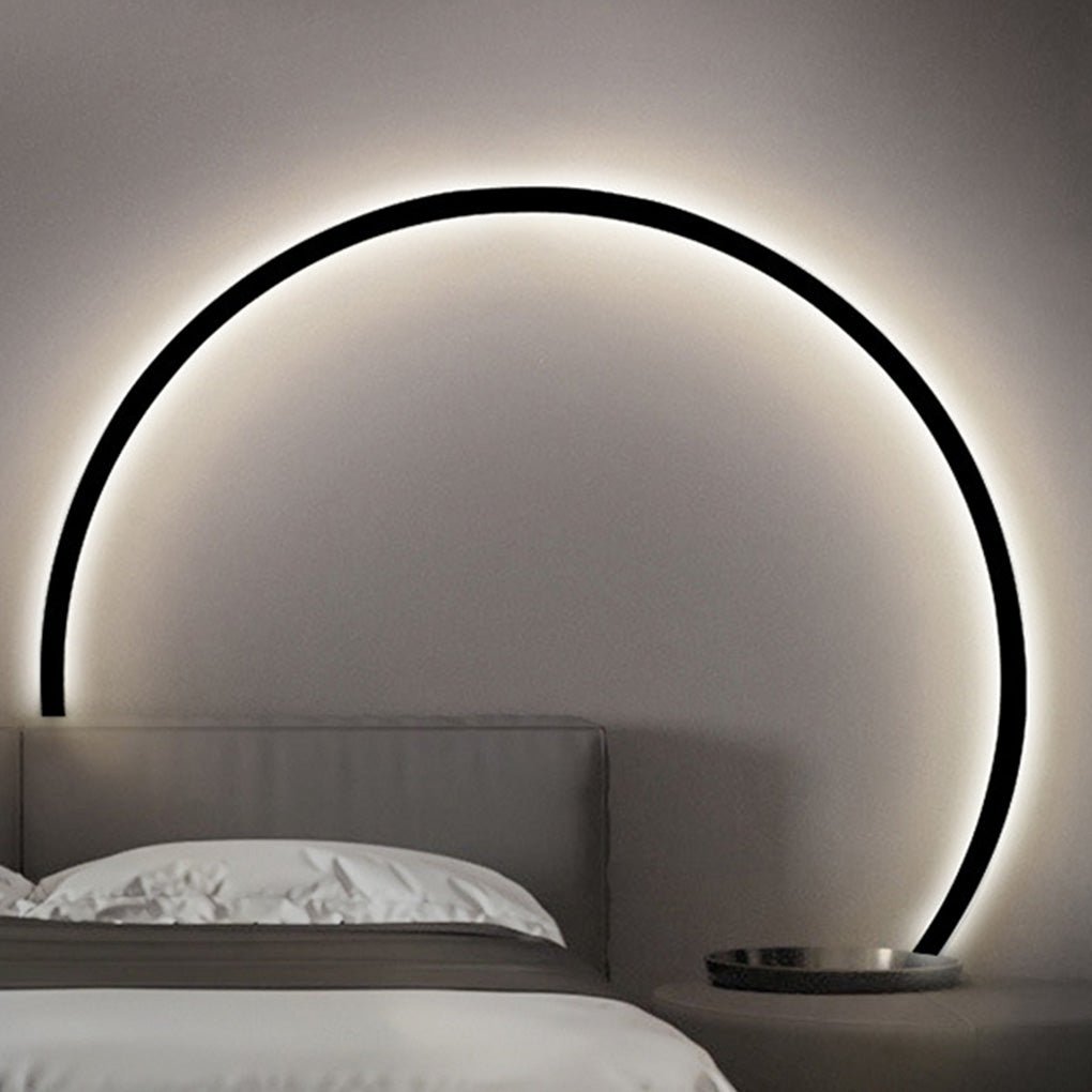 Nordic Minimalist Wiring Free Trichromatic Dimming Creative Atmosphere Wall Lamp