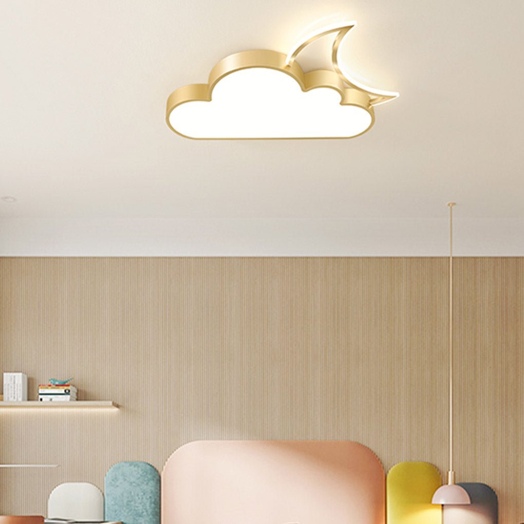 Nordic Modern Cartoon Cloud LED Flush Mount Ceiling Light Creative Kids Room and Bedroom Lighting