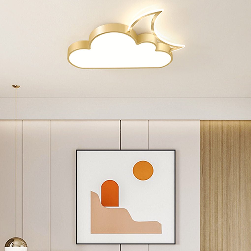 Nordic Modern Cartoon Cloud LED Flush Mount Ceiling Light Creative Kids Room and Bedroom Lighting