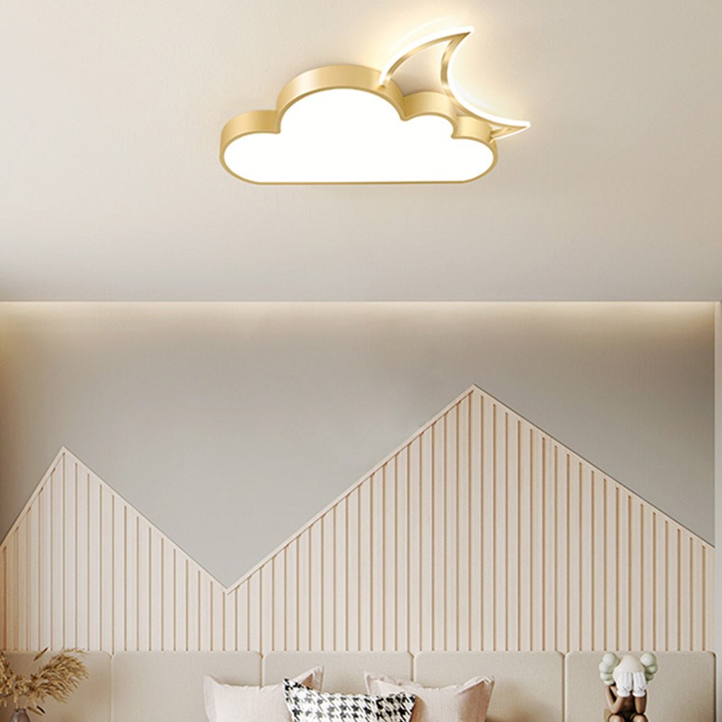 Nordic Modern Cartoon Cloud LED Flush Mount Ceiling Light Creative Kids Room and Bedroom Lighting