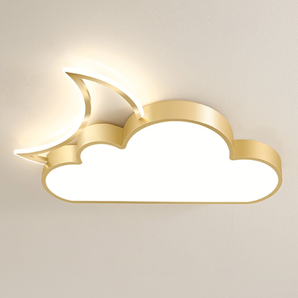 Nordic Modern Cartoon Cloud LED Flush Mount Ceiling Light Creative Kids Room and Bedroom Lighting