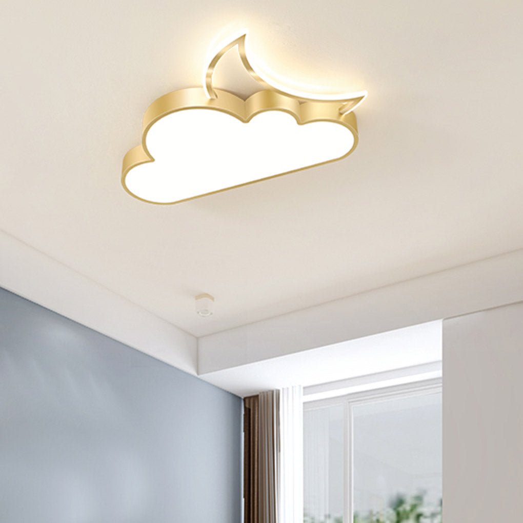 Nordic Modern Cartoon Cloud LED Flush Mount Ceiling Light Creative Kids Room and Bedroom Lighting