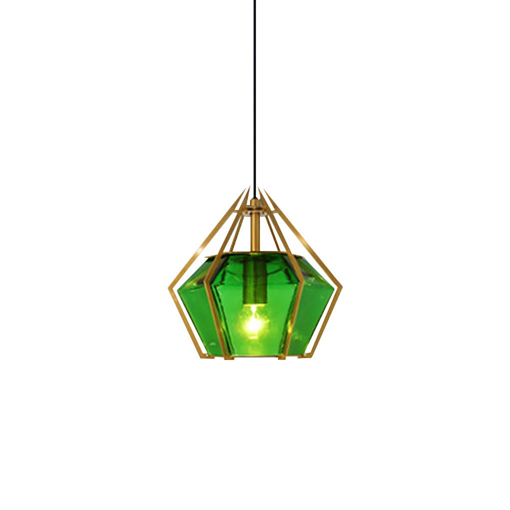 Nordic Postmodern Personality Art Glass Pendant Light for Bedside Bar