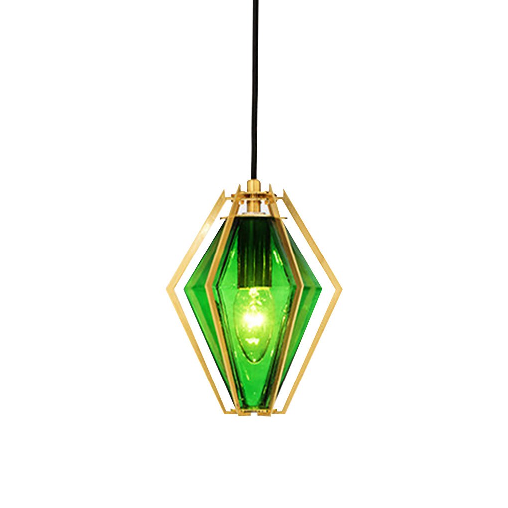 Nordic Postmodern Personality Art Glass Pendant Light for Bedside Bar