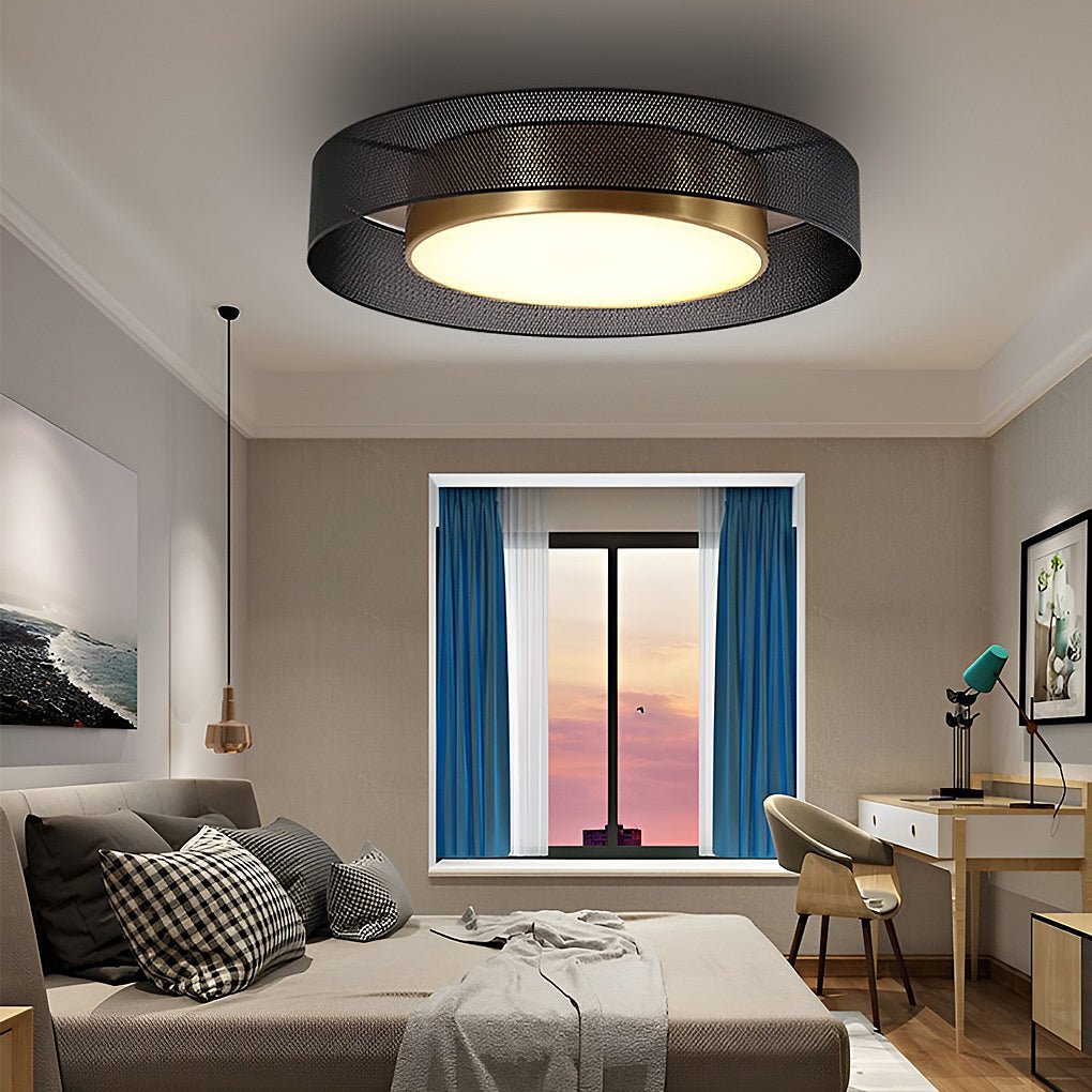 Nordic Round Dimmable LED Ceiling Lights Flush Mount Lighting with Remote Control