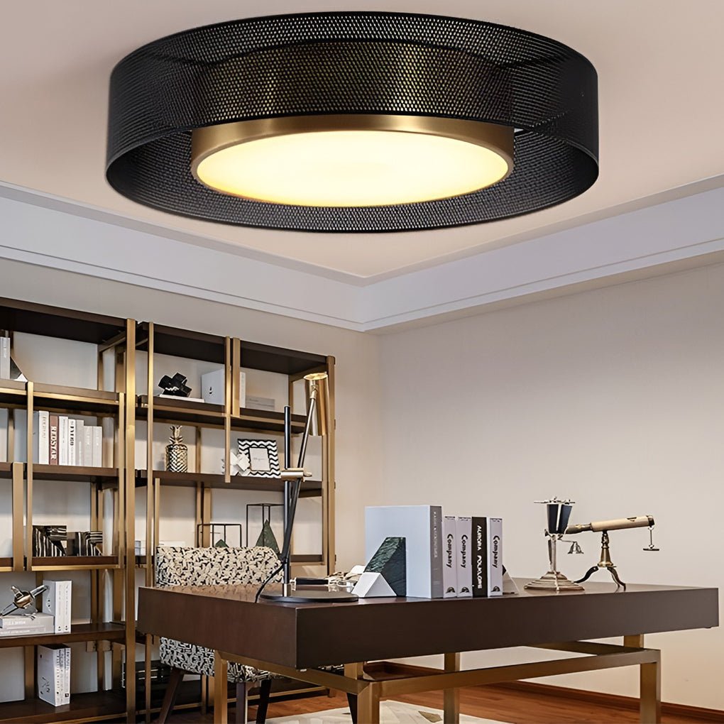 Nordic Round Dimmable LED Ceiling Lights Flush Mount Lighting with Remote Control