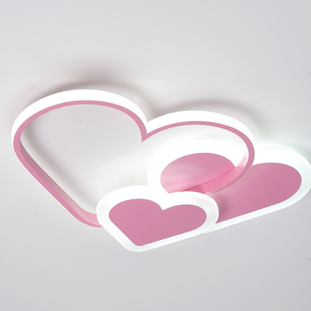 Nordic Style Creative Heart-shape INS Style LED Ceiling Lighting for Kid's Room