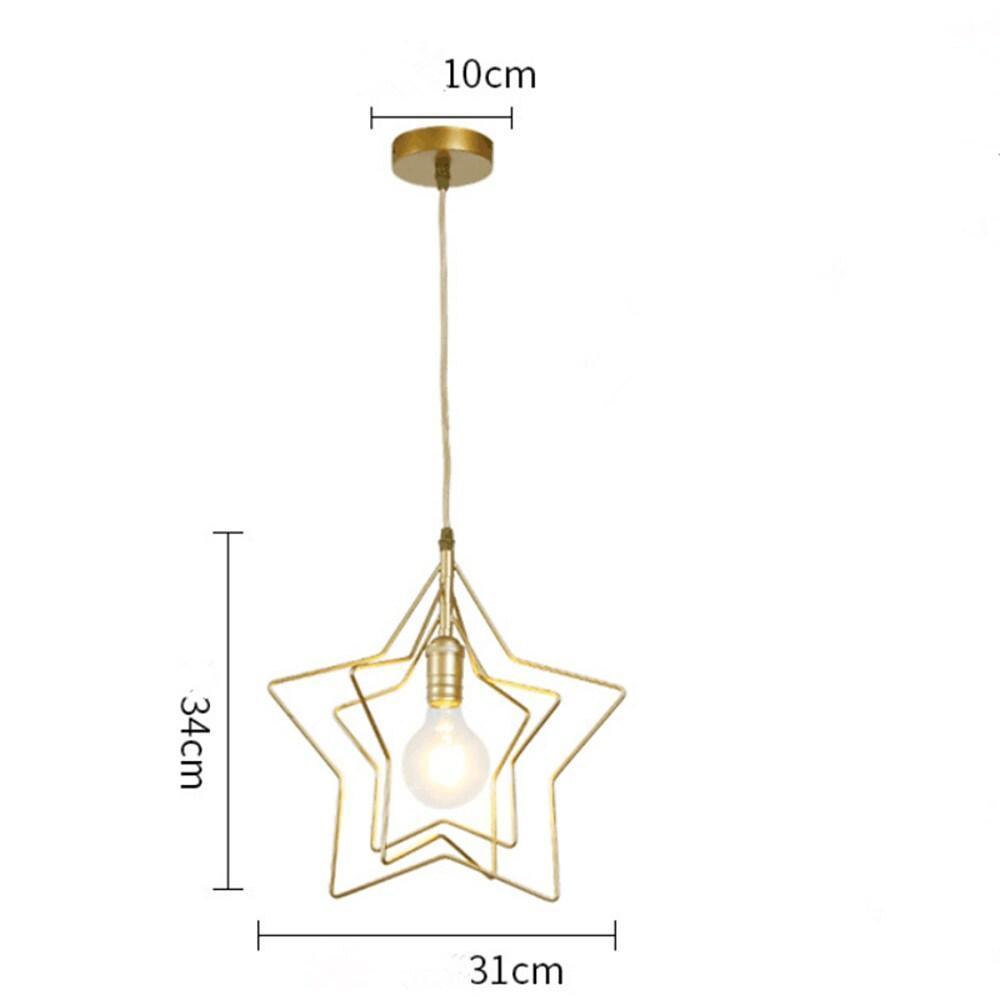 Multi Star Shaped Modern Pendant Lighting Metal Pendant Lighting