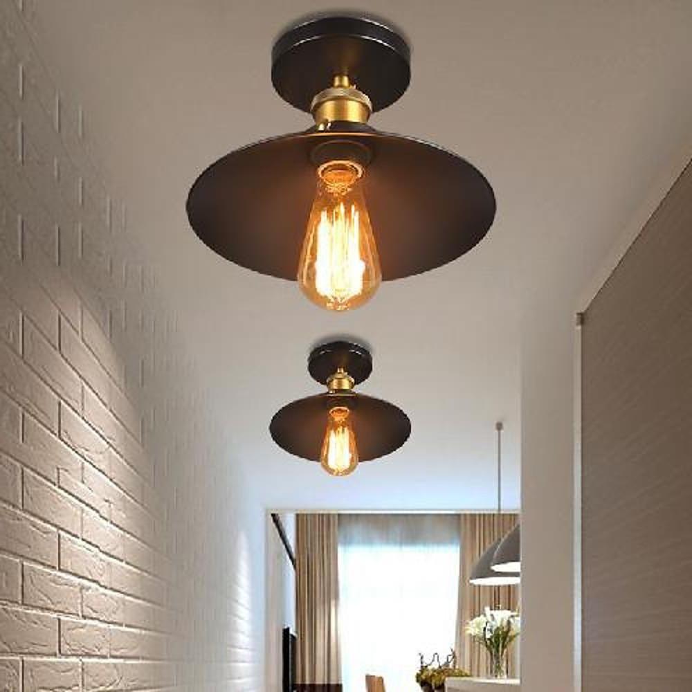 Circular Teardrop Pendant Light Industrial Hallway Lighting LED Ceiling Light