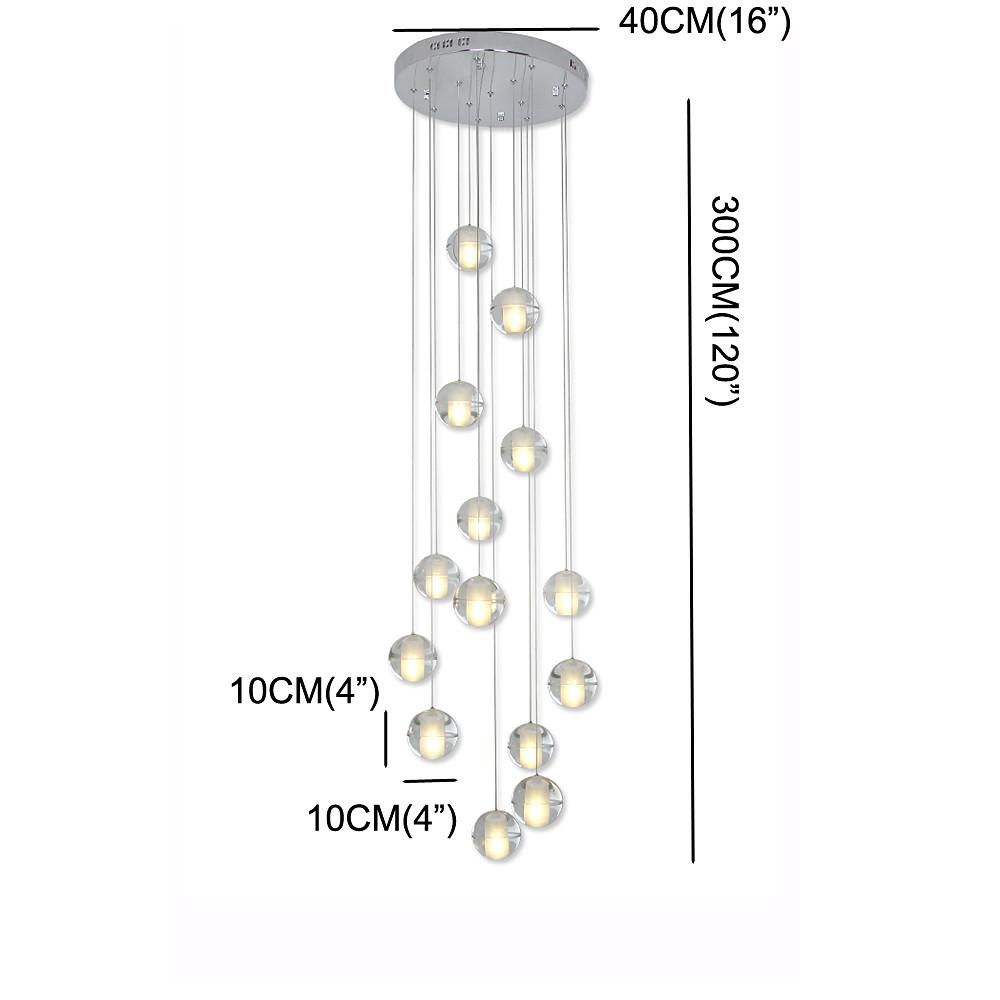 Modern Adjustable Chandelier Light Ceiling Light 14 Bulbs