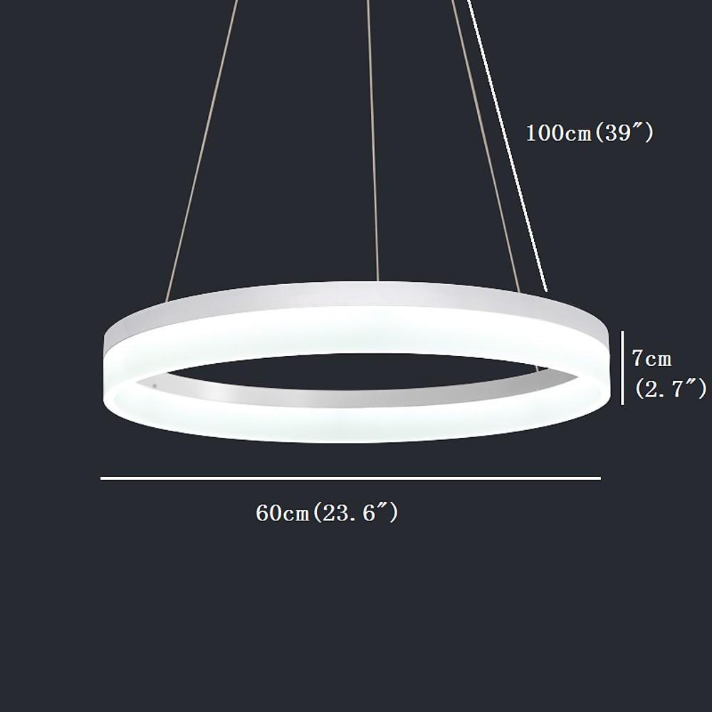 Thick Circle Modern Acrylic Pendant Lighting LED Kitchen Dining Room Lighting Ceiling Light