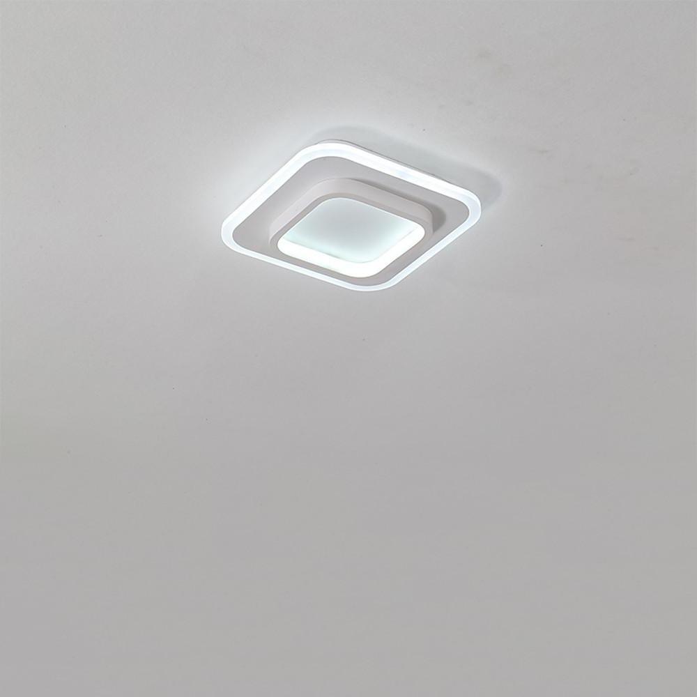 Double Square Shaped Flush Mount Light over Kitchen Sink LED Ceiling Light