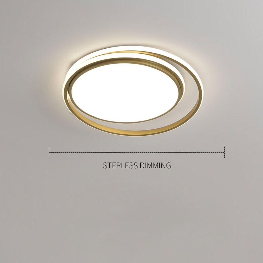 Circular Modern Acrylic LED Flush Mount Ceiling Light for Bedroom