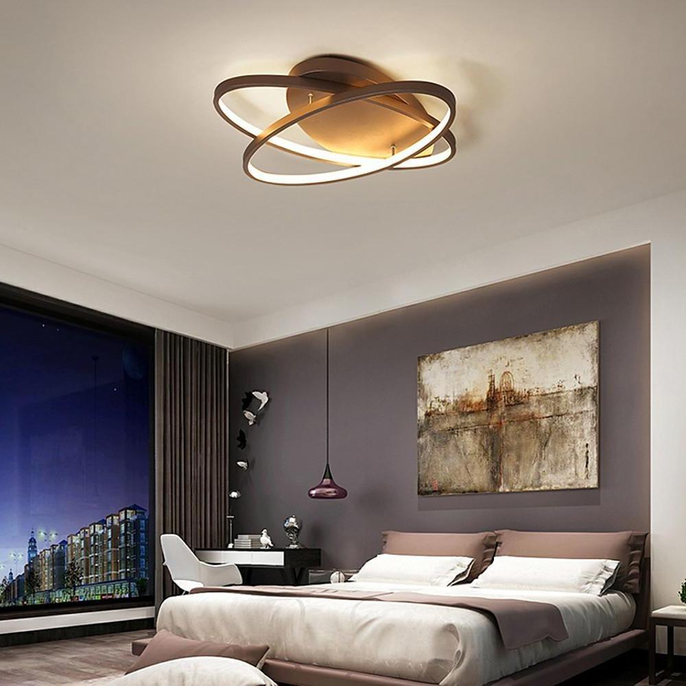 2 Ring Contemporary LED Flush Mount Ceiling Light for Bedroom