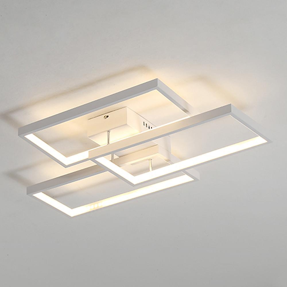 Geometric Rectangle LED Modern Flush Mount Lighting Ceiling Light