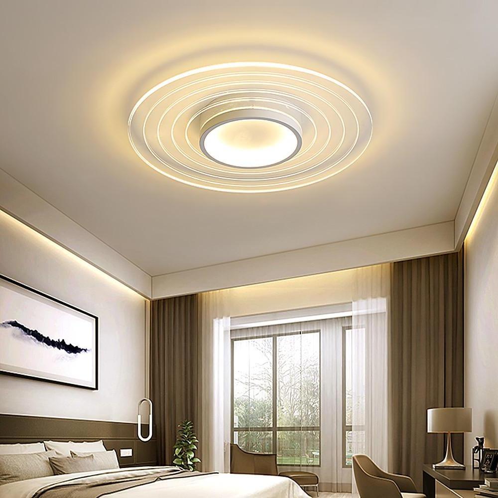 Multiple Circles Dimmable LED Modern Flush Mount Lighting Ceiling Lights