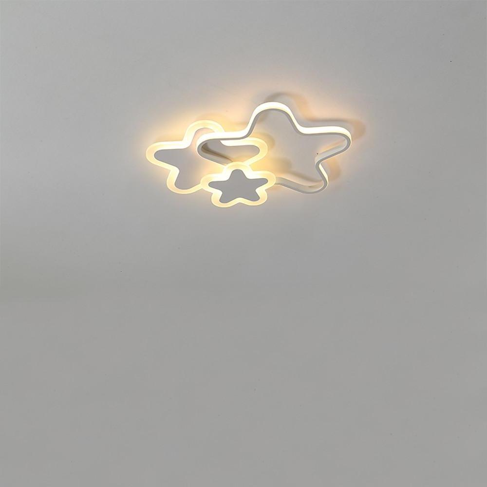 Triple Star Flush Mount Light LED Ceiling Light for Baby Kids Lighting