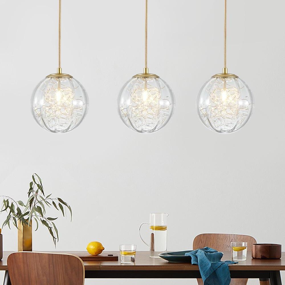 Nordic Artistic Glass Pendant Lighting Globe Pendant Lighting