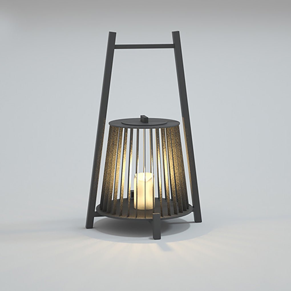 Outdoor Grid Imitation Candle-shaped Lantern Waterproof LED Landscape Lighting