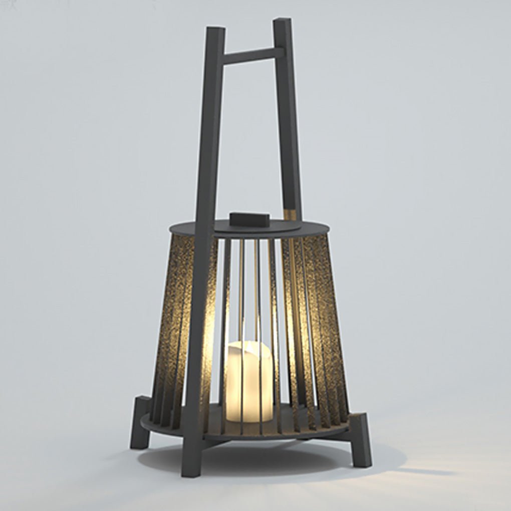 Outdoor Grid Imitation Candle-shaped Lantern Waterproof LED Landscape Lighting