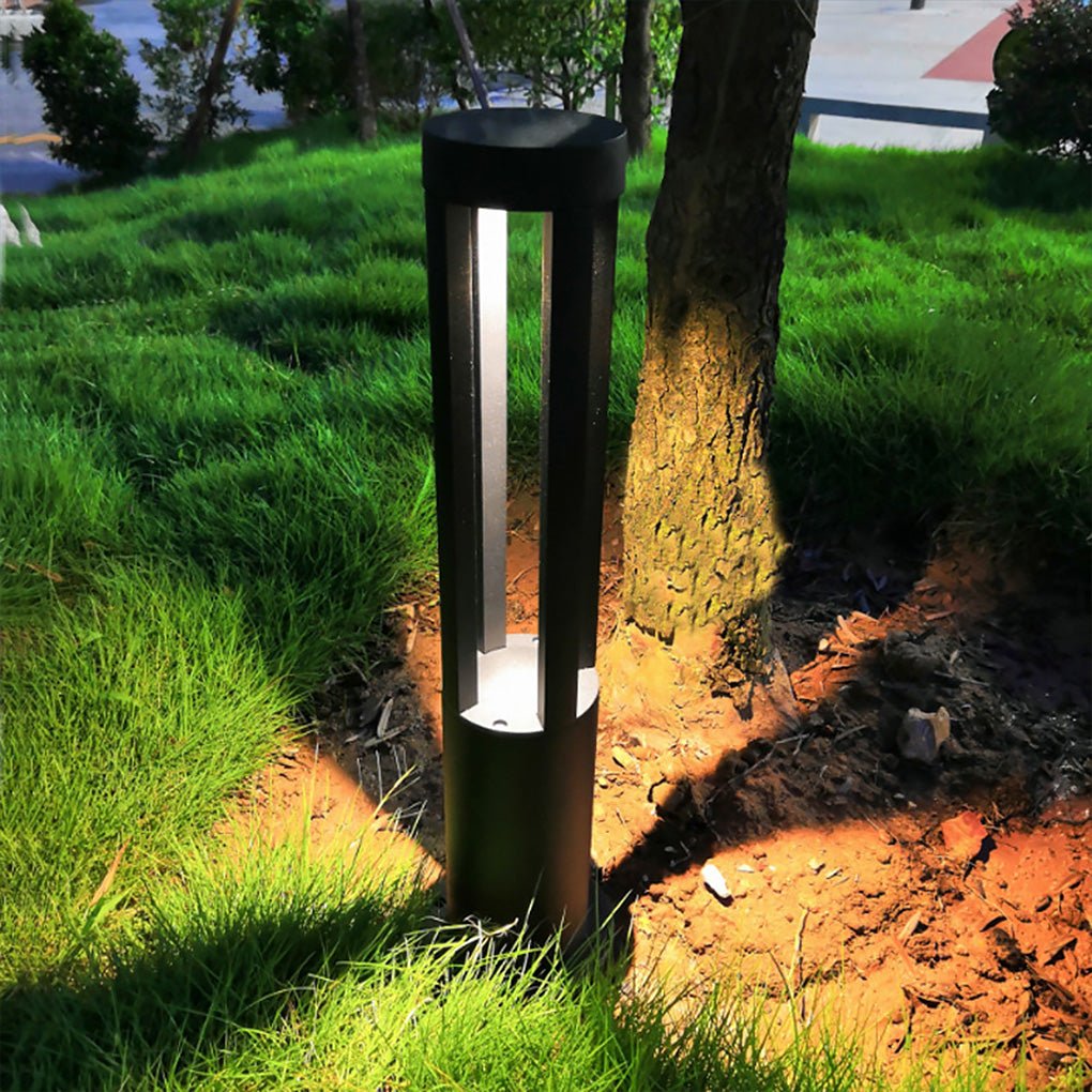 Round Strips IP65 Waterproof Black Modern Outdoor Light Pathway Lights