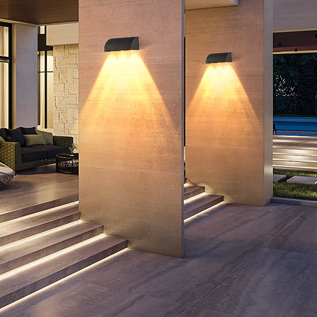 Outdoor Minimalist LED Waterproof Wall Light for Courtyard Balcony Foyer