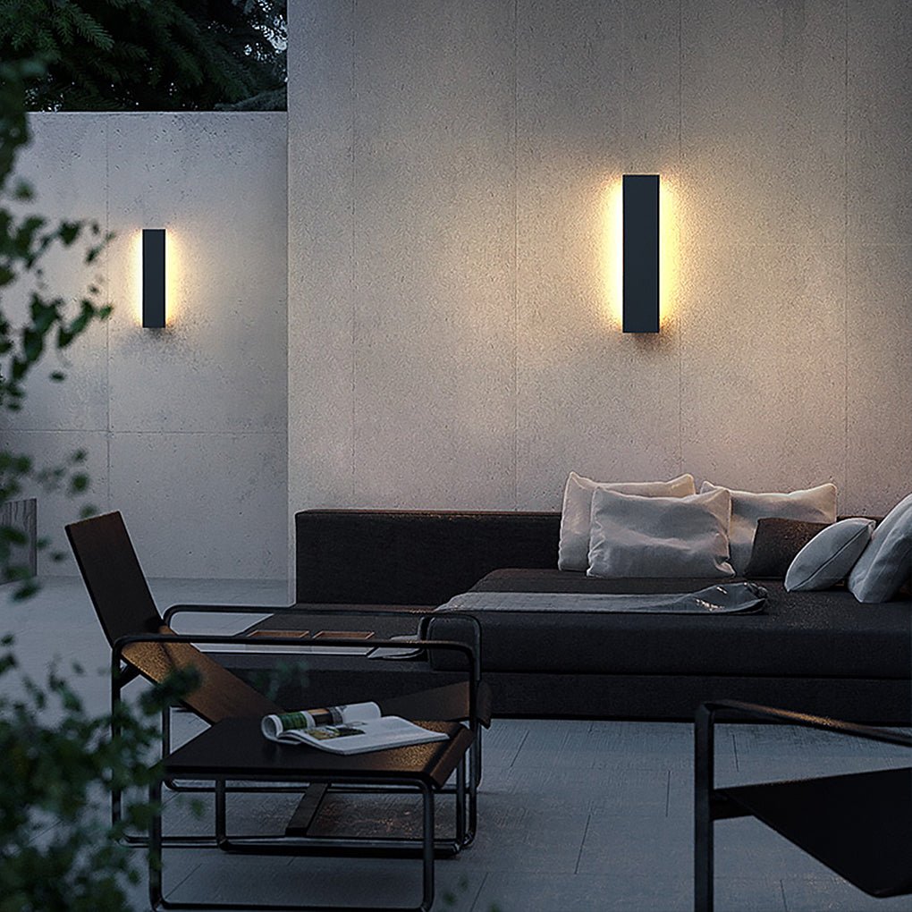 Outdoor Modern Waterproof Long Strip Bright LED Wall Light for Villa Courtyard