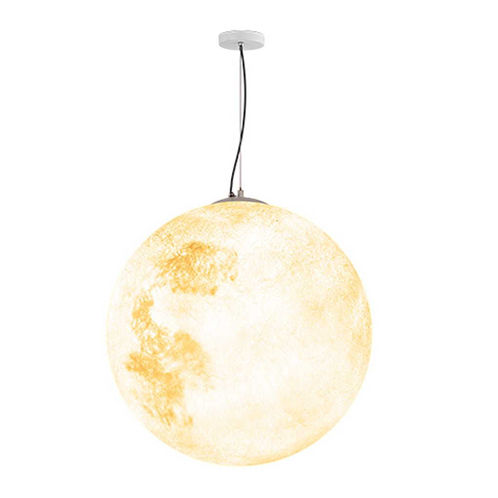 Outdoor Resin Moon Texture Chandelier Waterproof Landscape Decorative Lighting