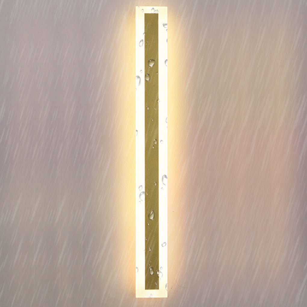 Outdoor Waterproof Rust-proof Minimalist Strip LED Wall Sconces Garden Light