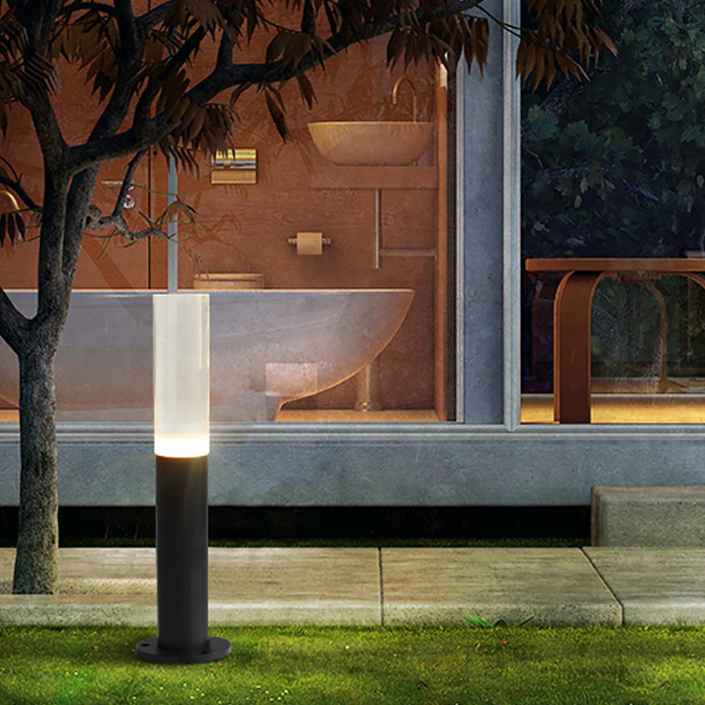 Transparent Acrylic Shade Aluminum Waterproof Modern Pathway Lights